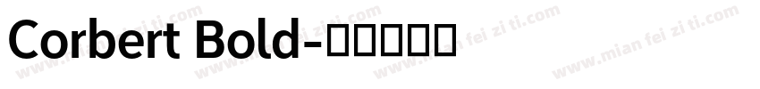 Corbert Bold字体转换